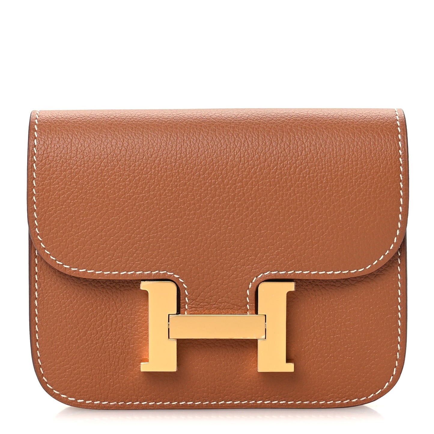 Evercolor Bi-Color Constance Slim Wallet Gold Lime