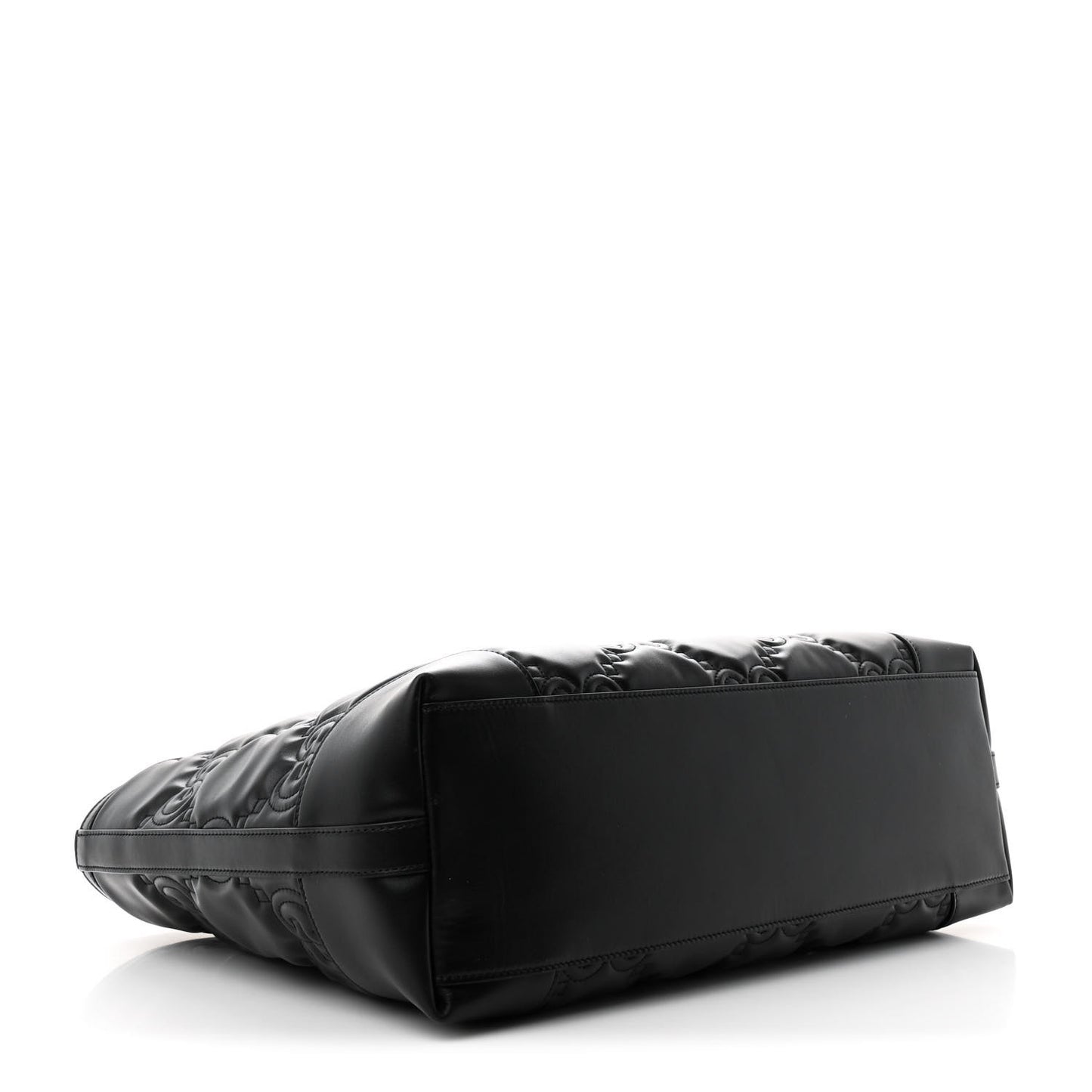 Calfskin GG Matelasse Medium Ophidia Shopping Tote Black