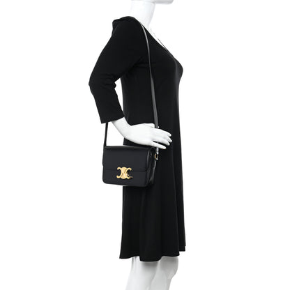 Celine Shiny Calfskin Teen Triomphe Black 2 of 11