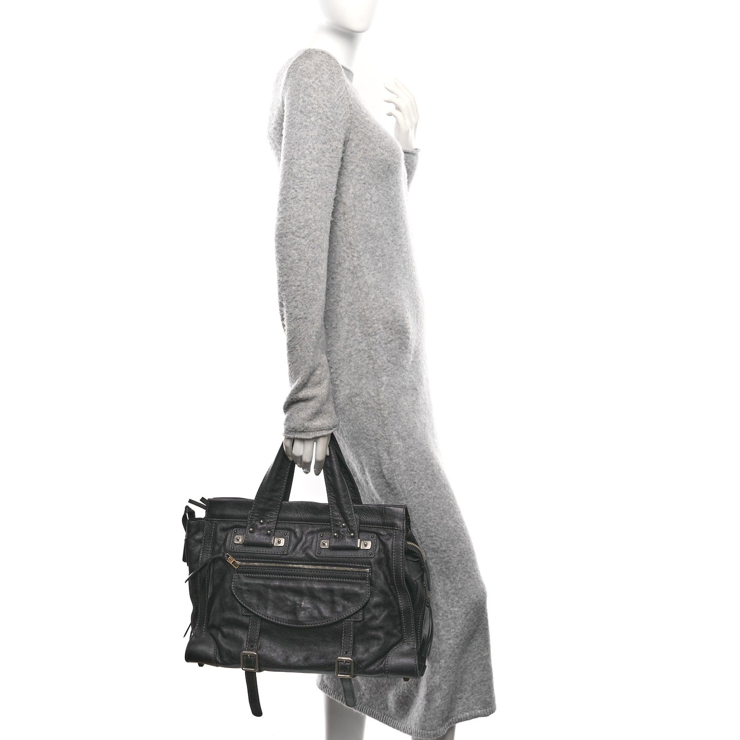 Calfskin Tracy Tote Full Blue