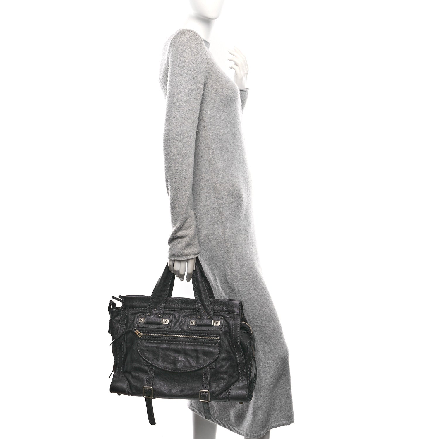 Chloe Calfskin Tracy Tote Full Blue 2 of 10