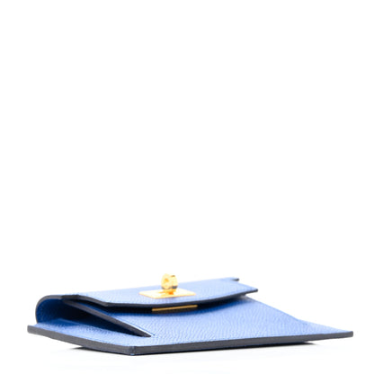 Hermes Epsom Kelly Pocket Compact Wallet Bleu Royal 4 of 8