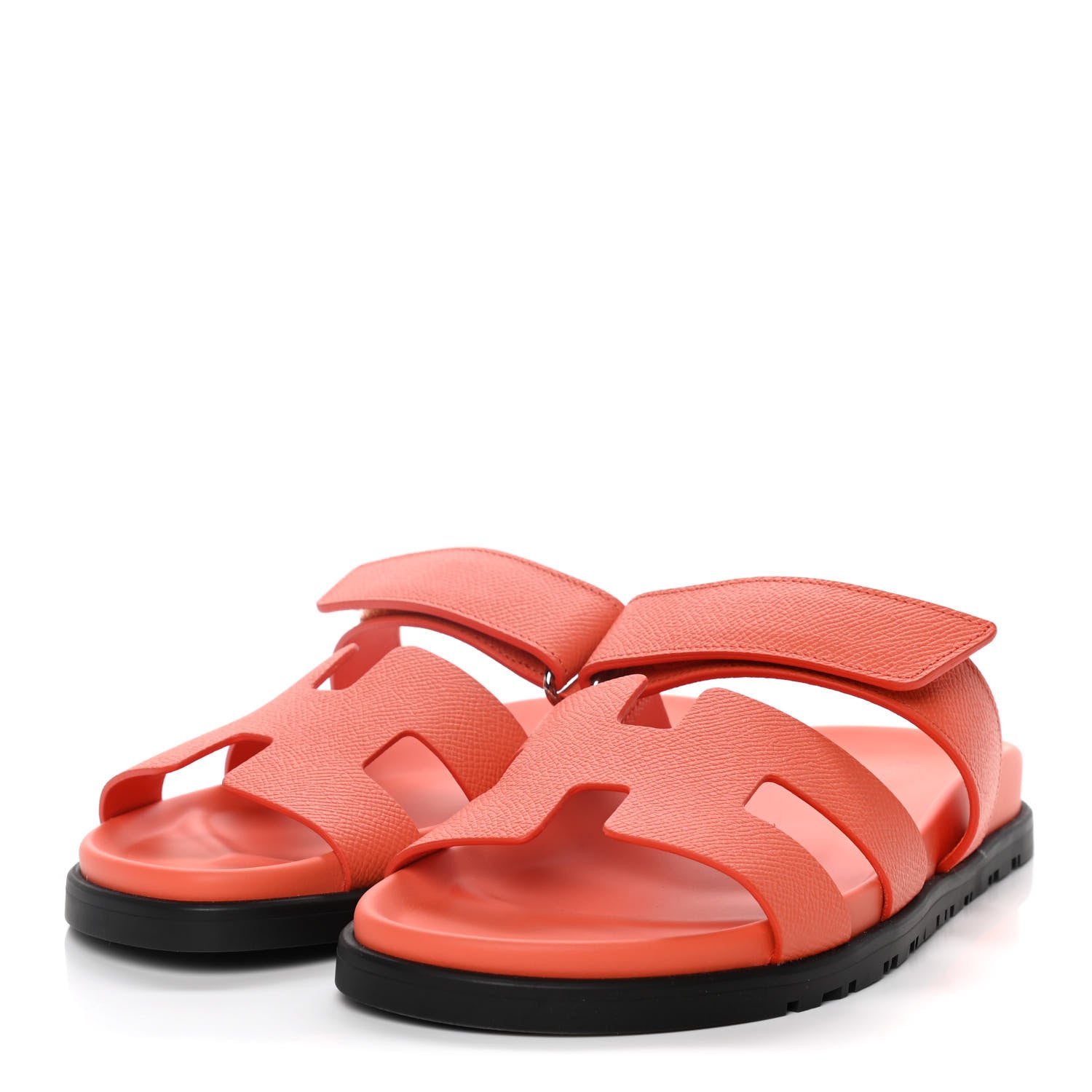 Hermes Epsom Womens Chypre Sandals 38 Rose Sorbet 3 of 12
