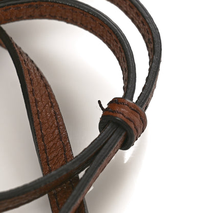 Burberry Derby Calfskin House Check Small Macken Crossbody Bag Tan 9 of 9