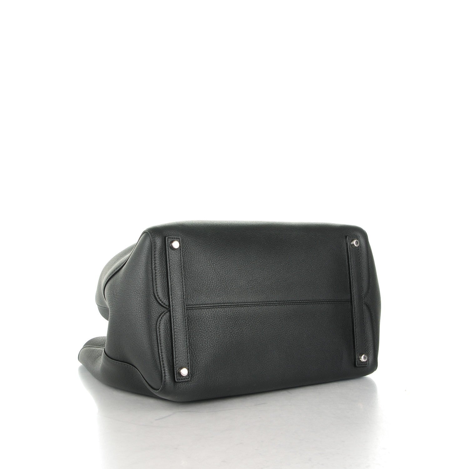 Christian Dior Supple Grained Calfskin Large Open Bar Tote Black 4 of 12