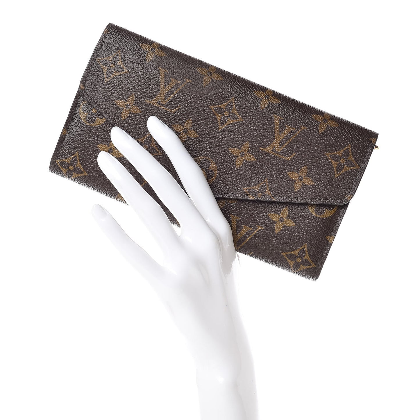Monogram Sarah Wallet NM Coquelicot