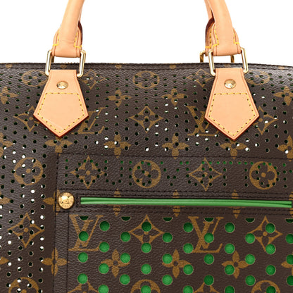 Louis Vuitton Monogram Perforated Speedy 30 Green 7 of 13