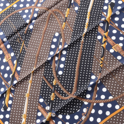 Hermes Silk Clic Clac A Pois Scarf 70 4 of 9