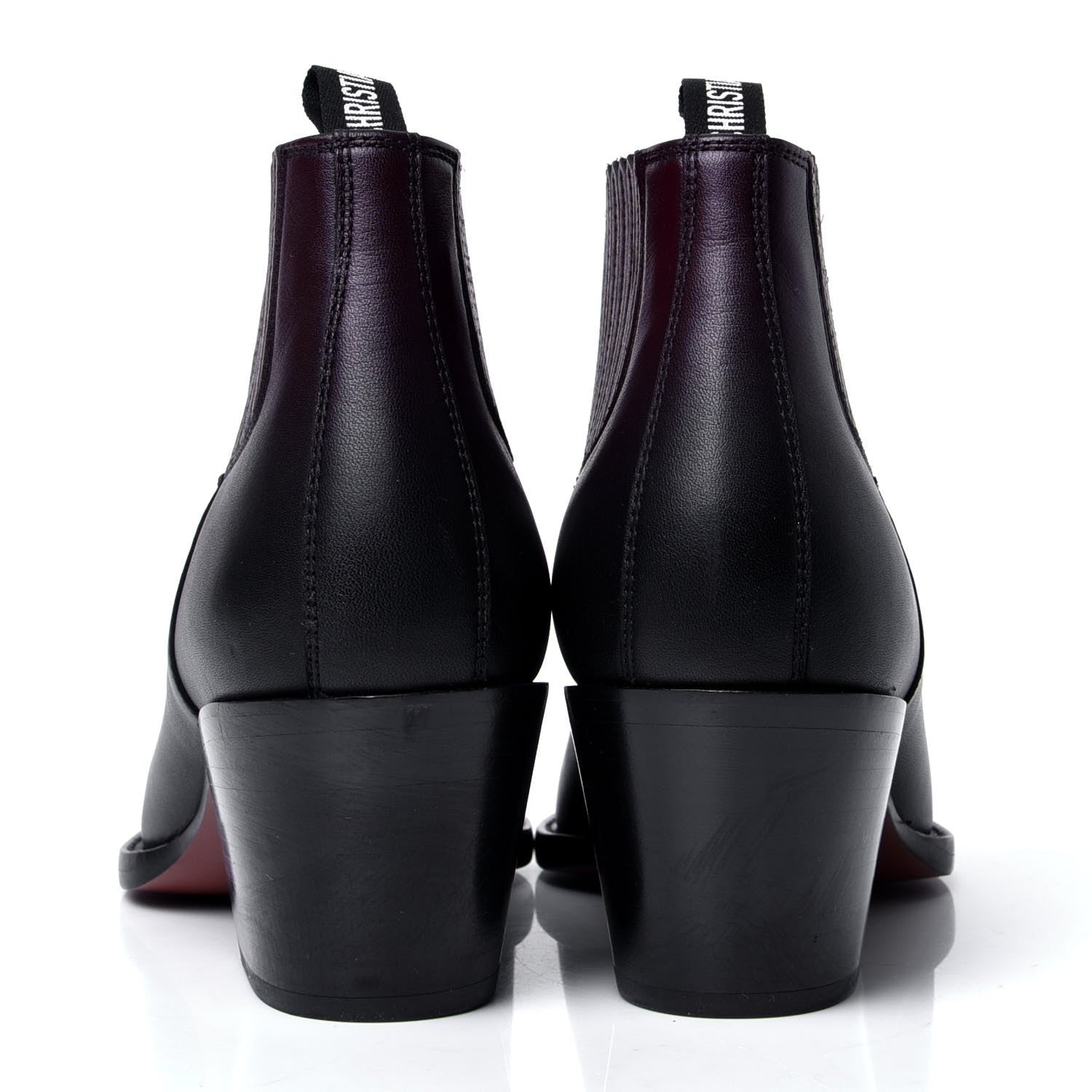 Christian Dior Matte Calfskin Ombre L.A. Ankle Boots 39 Black Rouge 4 of 6