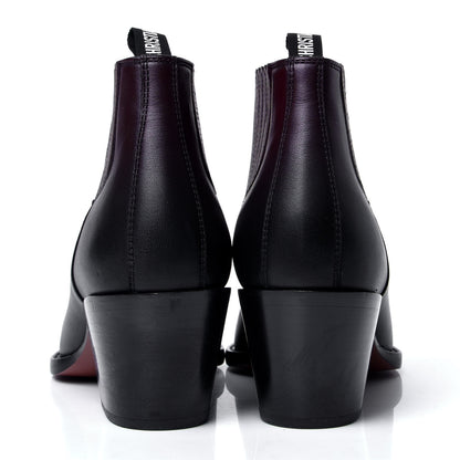 Christian Dior Matte Calfskin Ombre L.A. Ankle Boots 39 Black Rouge 4 of 6