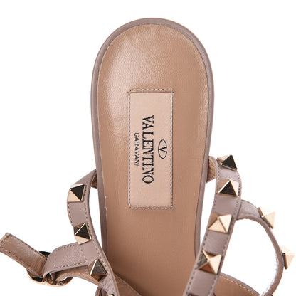Valentino Garavani Nappa Rockstud Ankle Strap Low Heel Pumps 37 Muted Mint Poudre 6 of 7