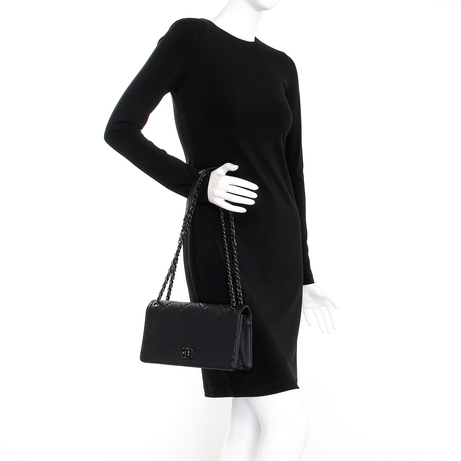 Chanel Calfskin Small Propeller Flap Black 3 of 11