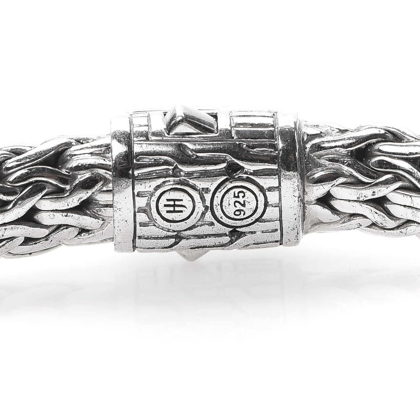 Sterling Silver Diamond 7mm Classic Chain Bracelet