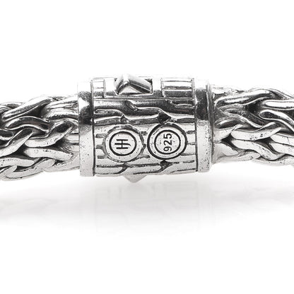 John Hardy Sterling Silver Diamond 7mm Classic Chain Bracelet 4 of 5