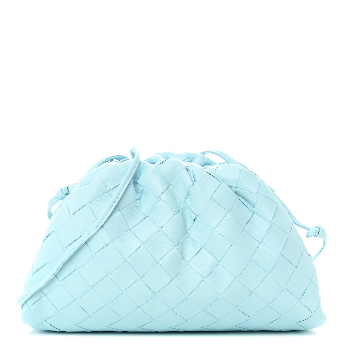 Nappa Intrecciato The Mini Pouch Pale Blue