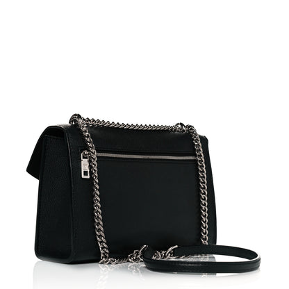 Louis Vuitton Soft Calfskin Mylockme Chain Bag BB Black 3 of 10