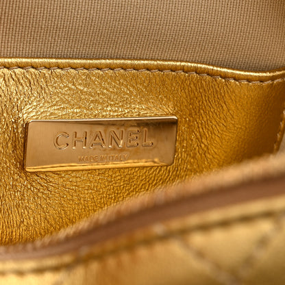 Chanel Metallic Lambskin Quilted Walk Of Fame Star Bag Gold 6 of 10