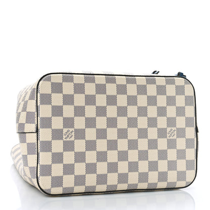 Louis Vuitton Damier Azur Braided Neonoe MM Blue 4 of 11