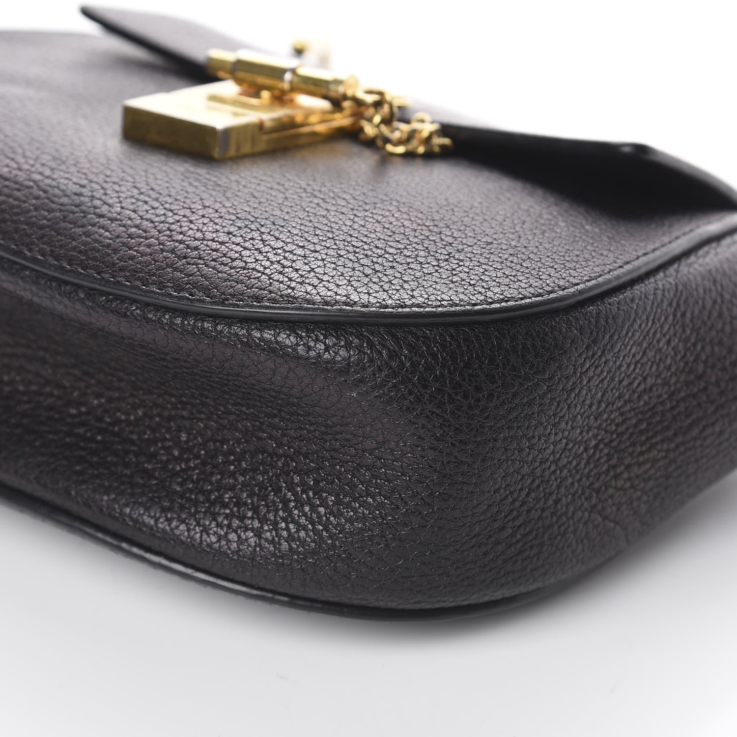 Chloe Grained Lambskin Mini Drew Shoulder Bag Black 6 of 8