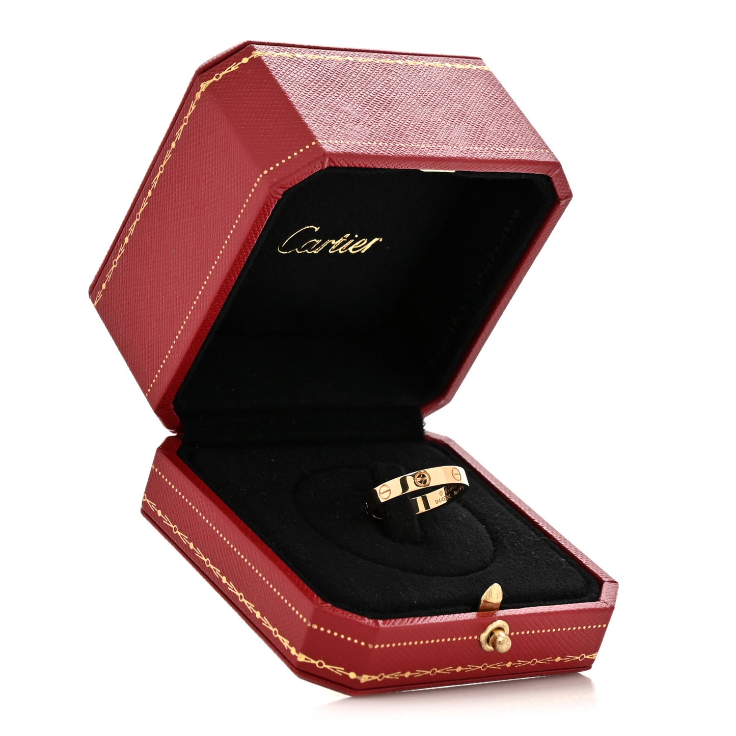 18K Yellow Gold 3.5mm LOVE Wedding Band Ring 57 8