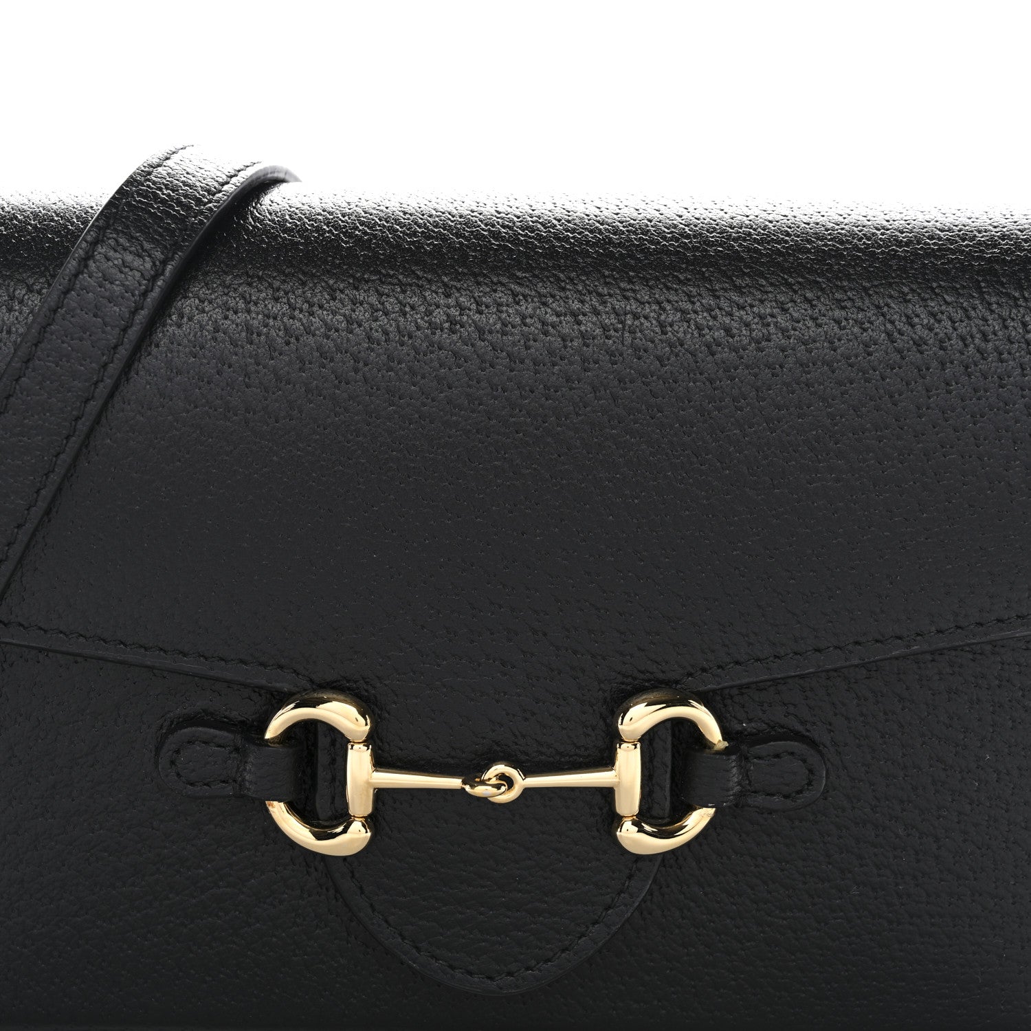 Gucci Calfskin Horsebit 1955 Shoulder Bag Black 8 of 11