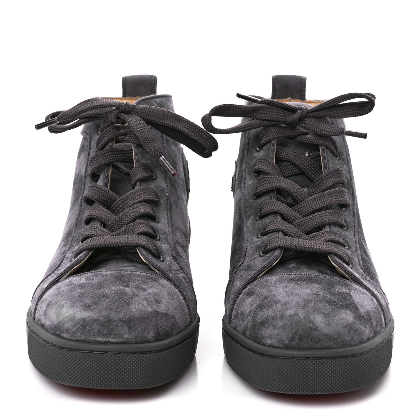 Veau Velours Louis Orlato High Top Sneakers 40 Grey