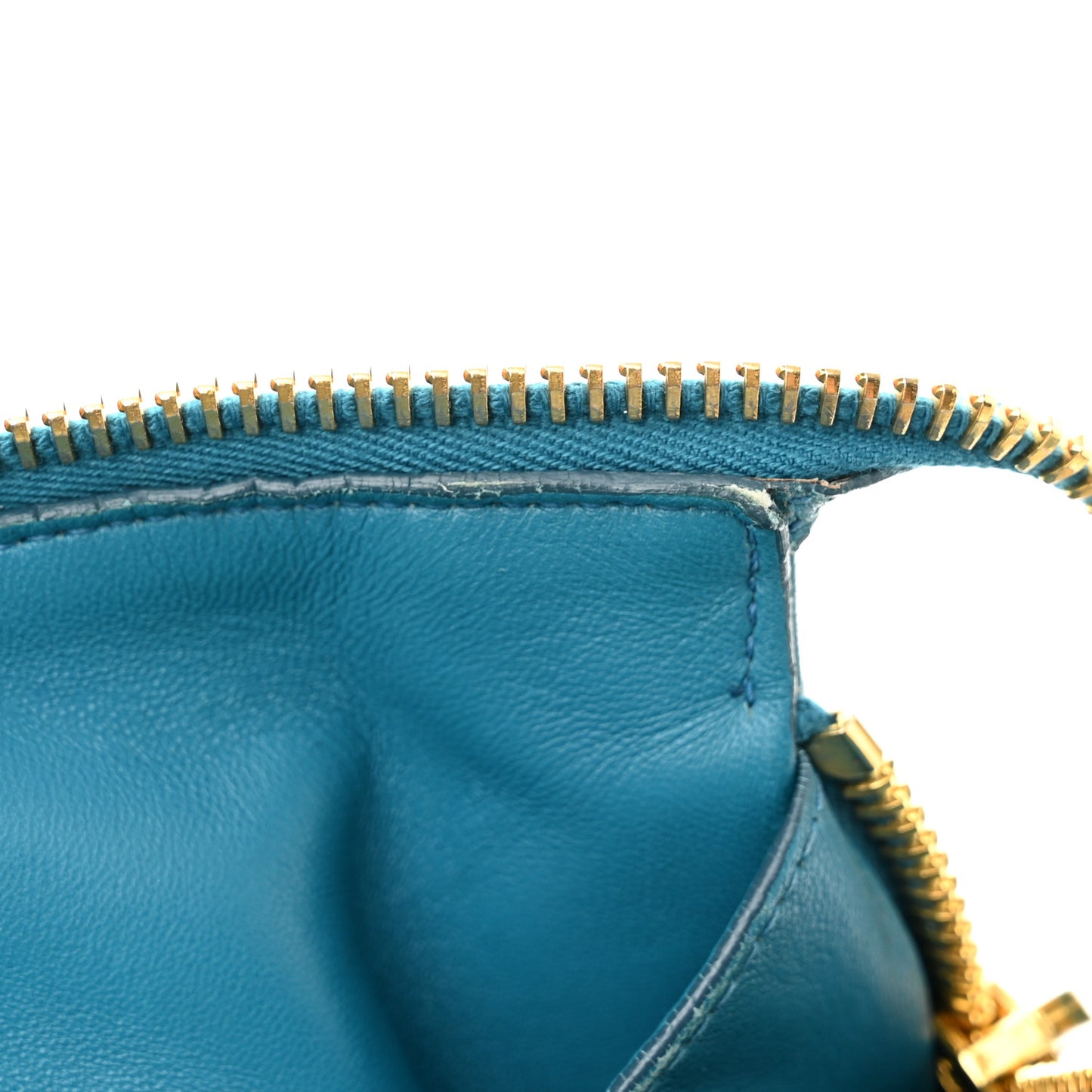 Nappa Matelasse Top Handle Bag Turchese