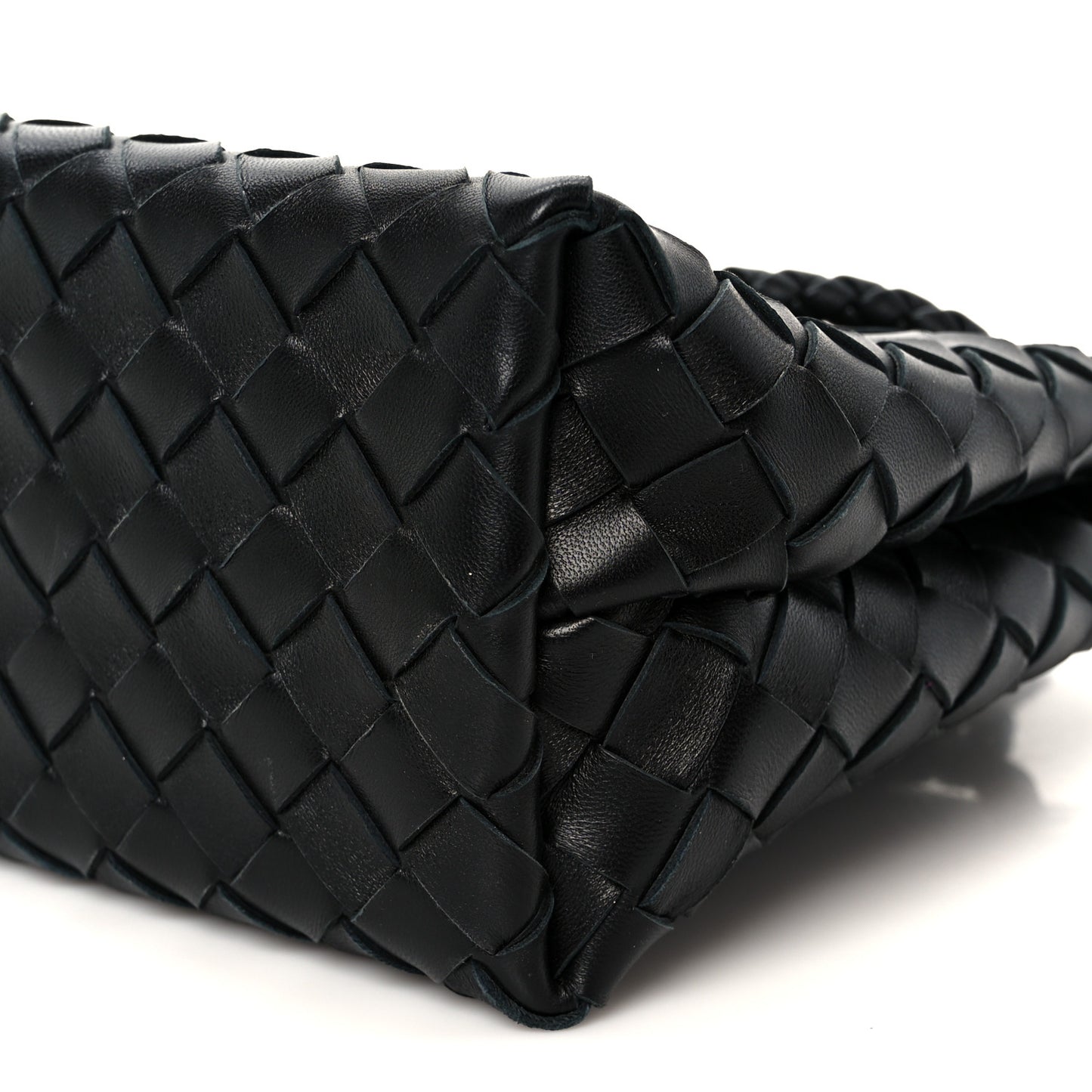 Nappa Intrecciato Small Andiamo Shoulder Bag Black