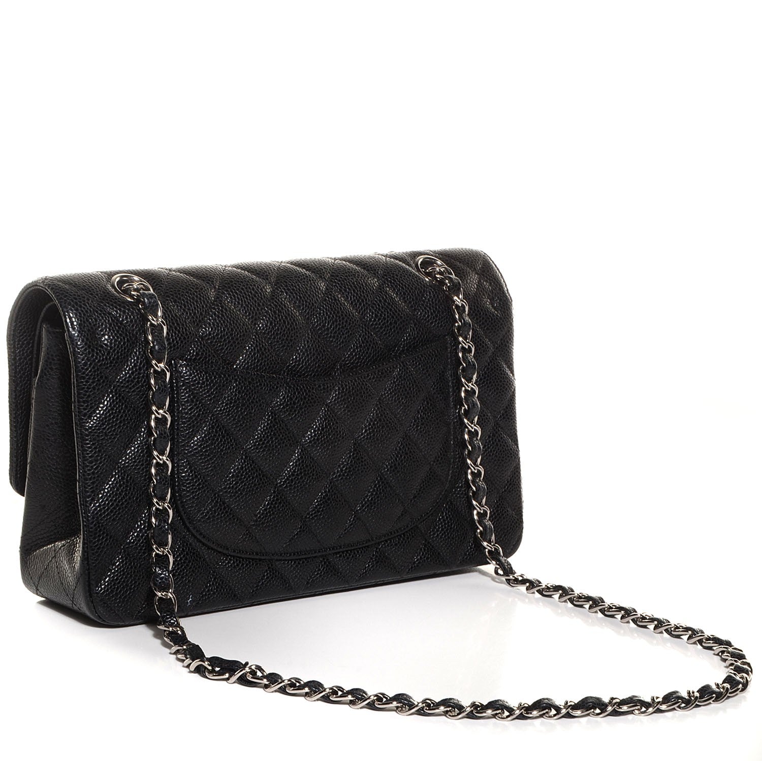 Chanel Caviar Quilted Medium Double Flap Black 3 of 9