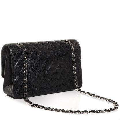 Chanel Caviar Quilted Medium Double Flap Black 3 of 9