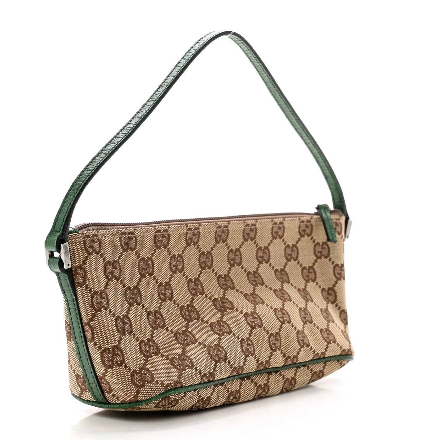 Monogram Web Boat Pochette Green
