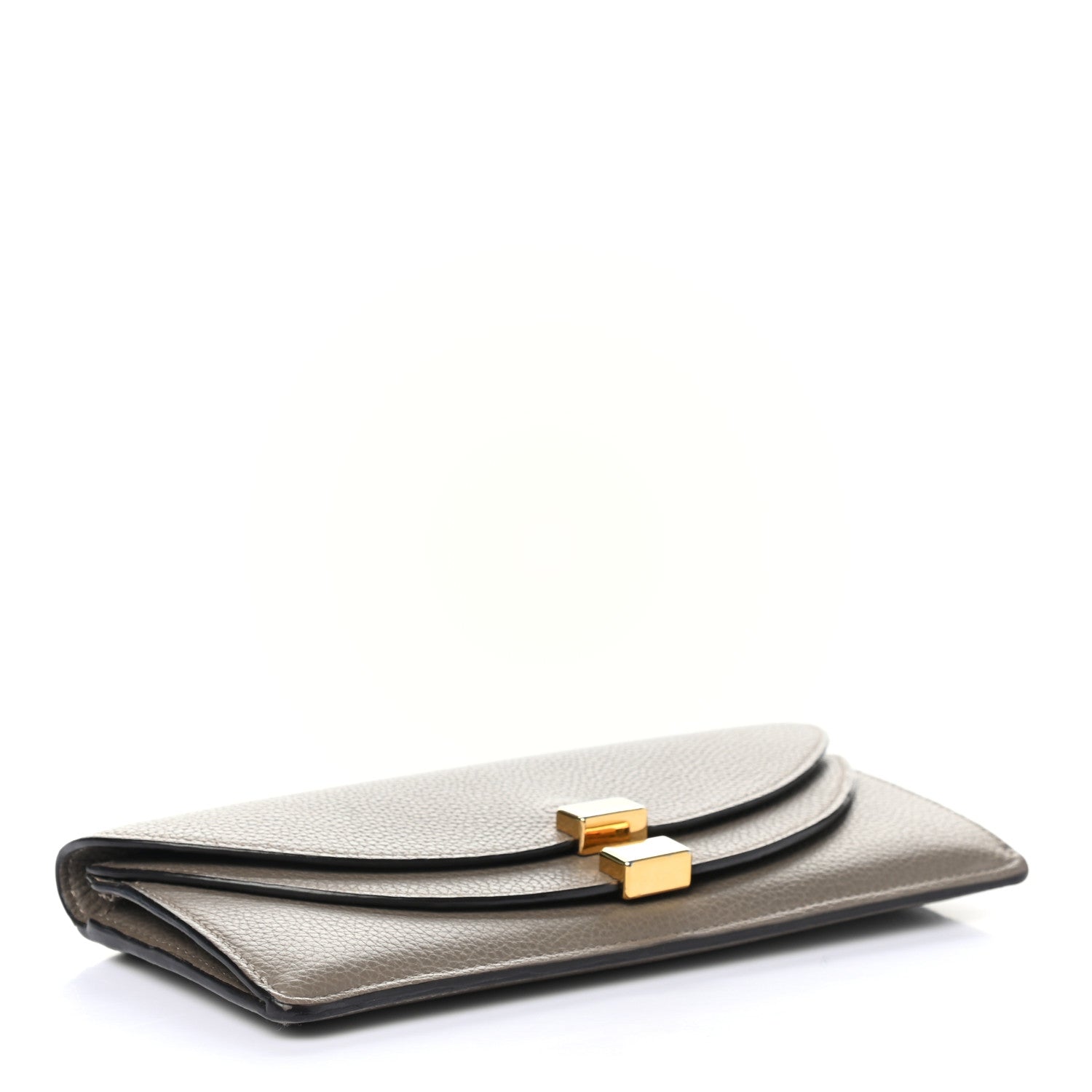 Chloe Calfskin Georgia Flap Wallet Motty Grey 4 of 8