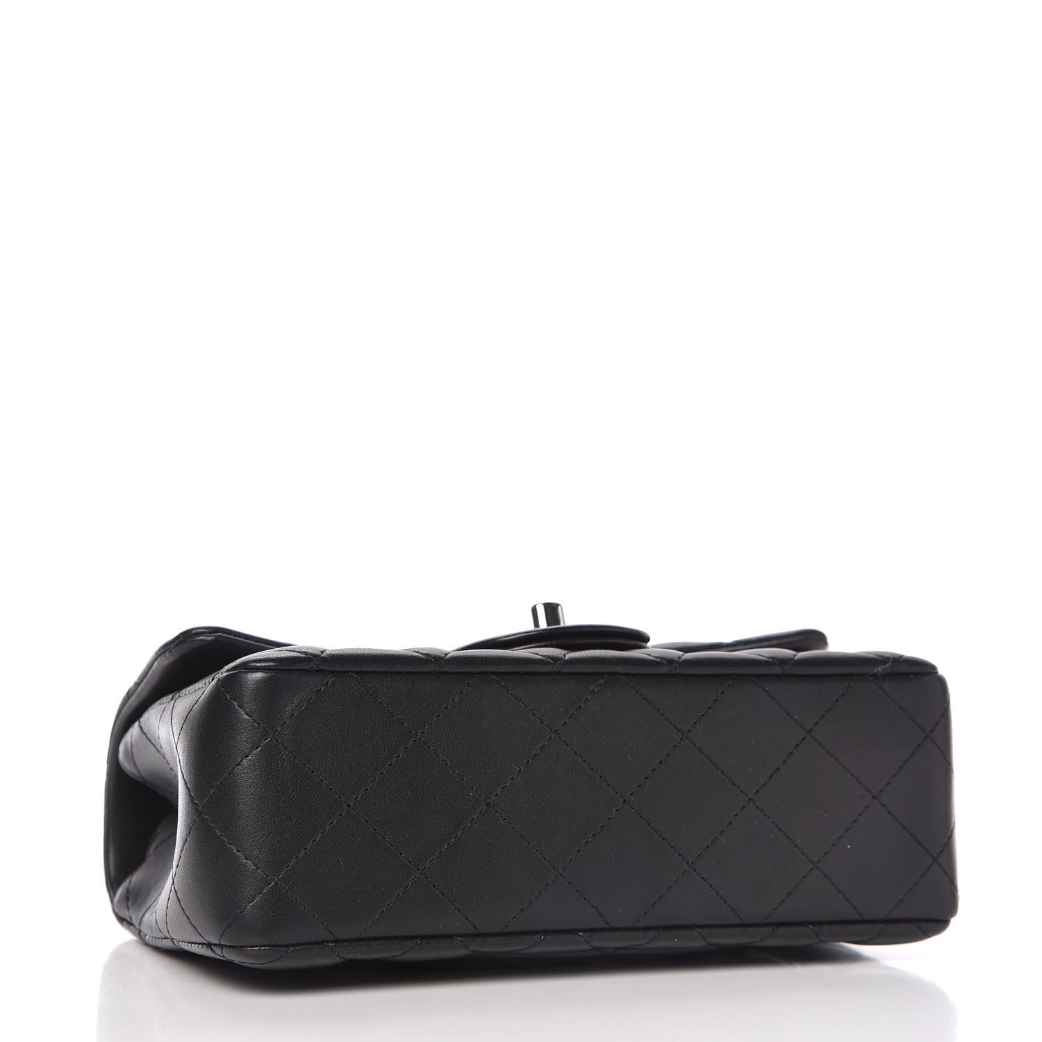 Chanel Lambskin Quilted Mini Rectangular Flap Black 4 of 11