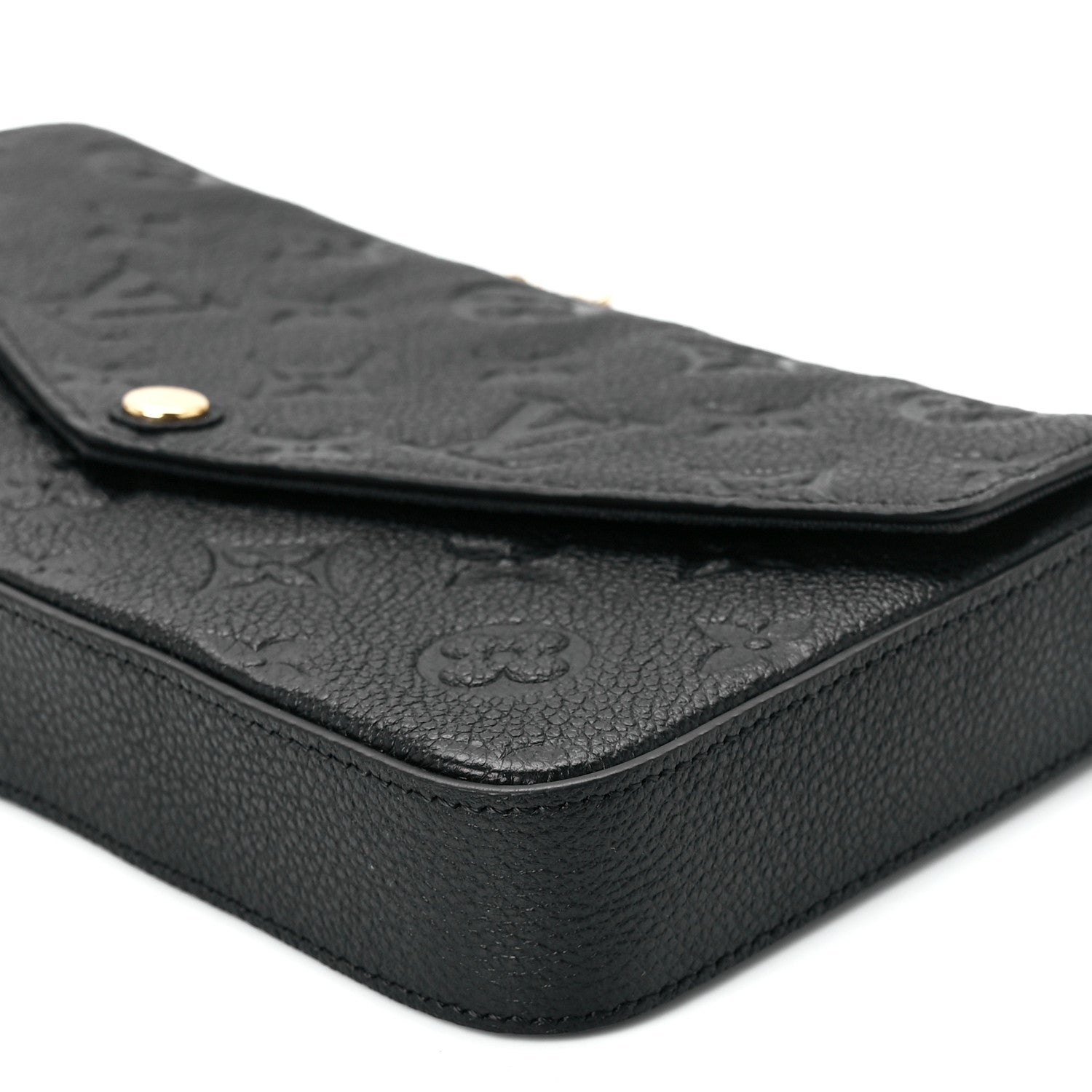 Louis Vuitton Empreinte Pochette Felicie Chain Wallet Black 12 of 13