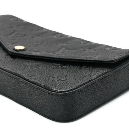 Louis Vuitton Empreinte Pochette Felicie Chain Wallet Black 12 of 13