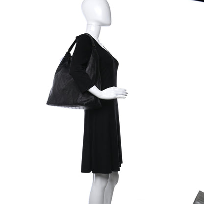 Gucci Guccissima Large New Ladies Web Hobo Black 2 of 9