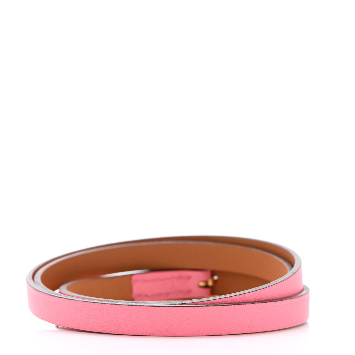 Hermes Chamonix Hapi 3 MM Triple Tour Wrap Bracelet T3 Rose Azalee 3 of 5