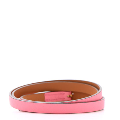Hermes Chamonix Hapi 3 MM Triple Tour Wrap Bracelet T3 Rose Azalee 3 of 5