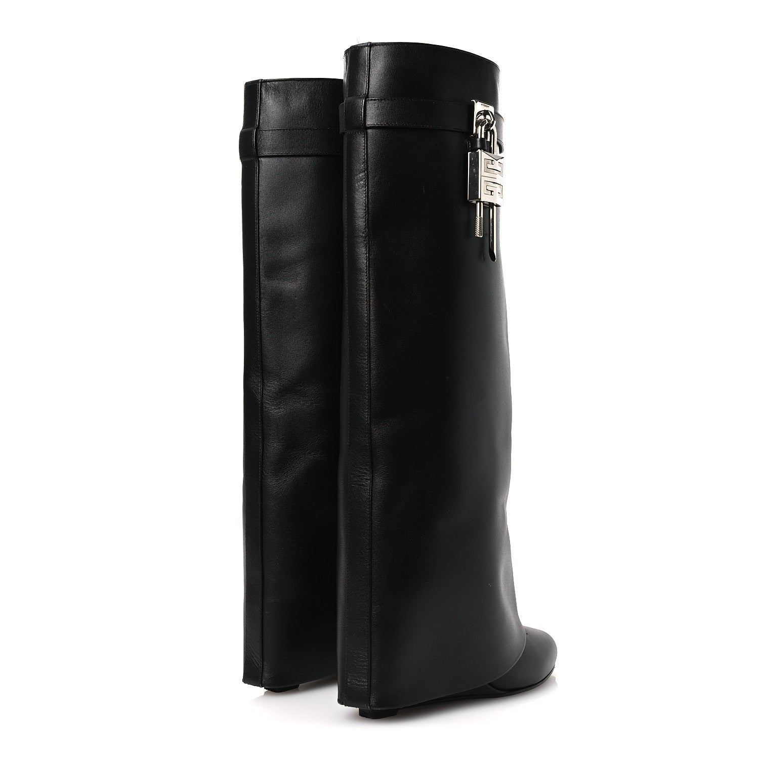 Givenchy Calfskin Shark Lock Pant Boots 37 Black 1862241