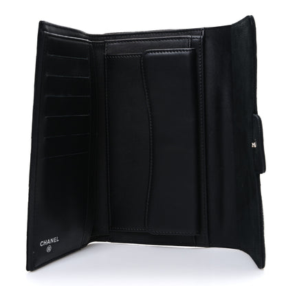 Chanel Iridescent Caviar Quilted Large Flap Wallet  Black 5 of 10