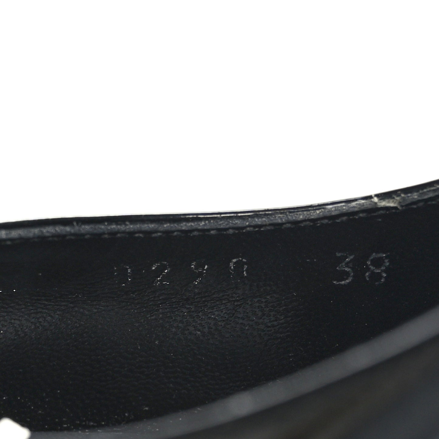Patent Monogram Uniformes Pumps 38 Black