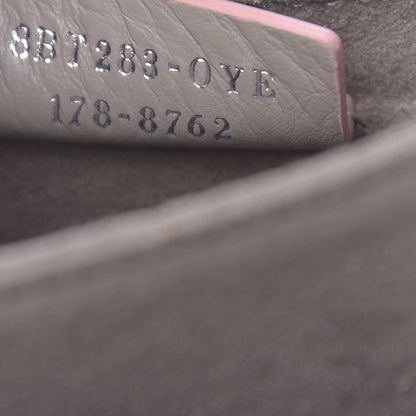 Fendi Vitello Dolce Scalloped Studded Scrollwork Kan I Shoulder Bag Plaster Black 7 of 12