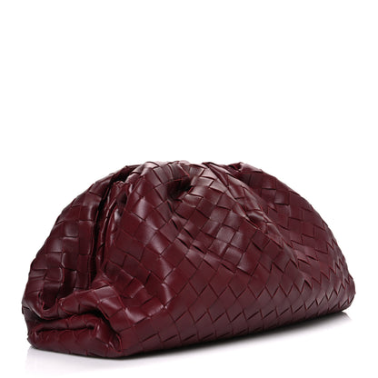 Bottega Veneta Nappa Maxi Intrecciato The Pouch Oversized Clutch Bordeaux 3 of 11