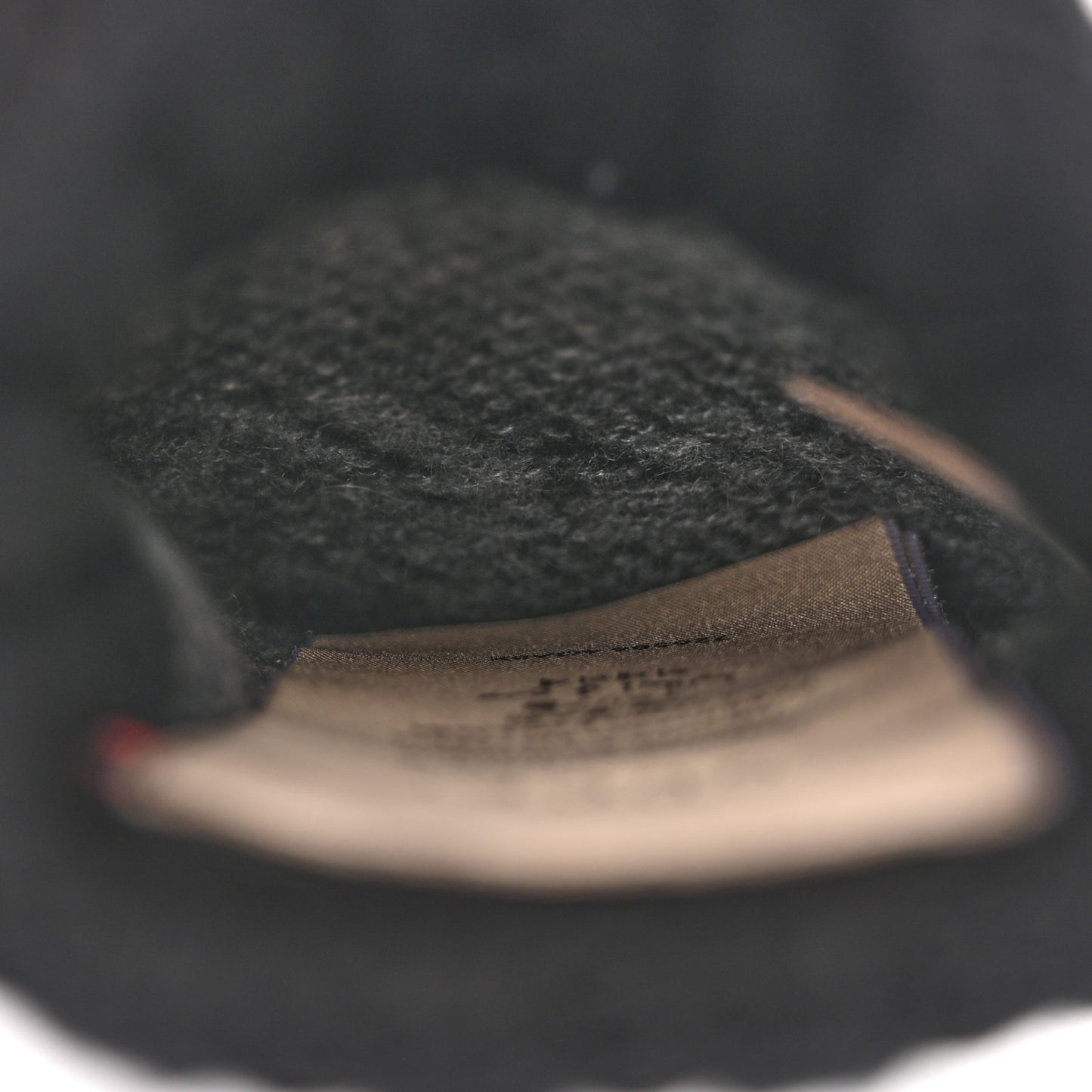 Cashmere Fingerless Gloves Logo M Graphite Black