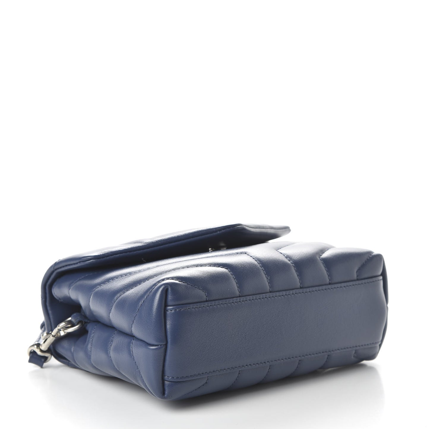 Calfskin Y Quilted Monogram Toy Loulou Chain Satchel Denim
