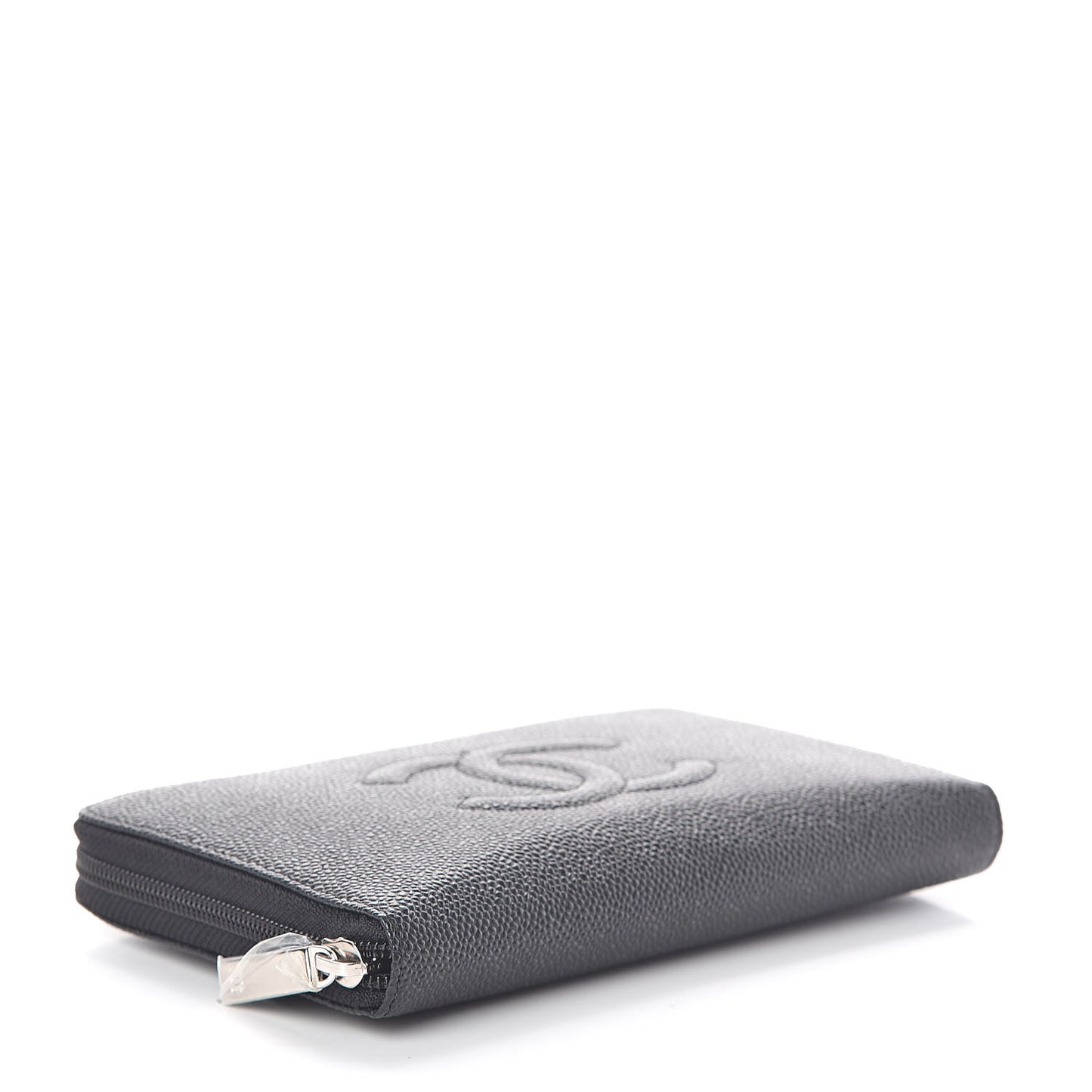 Caviar Timeless Travel Zip Wallet Black