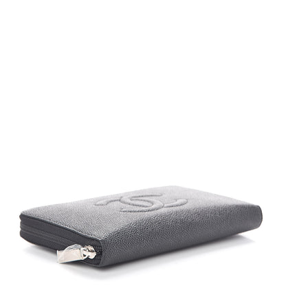Chanel Caviar Timeless Travel Zip Wallet Black 4 of 6
