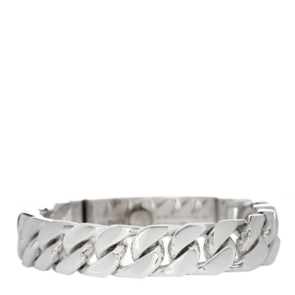 Hermes Sterling Silver GM Kelly Gourmette Bracelet SH 2 of 4