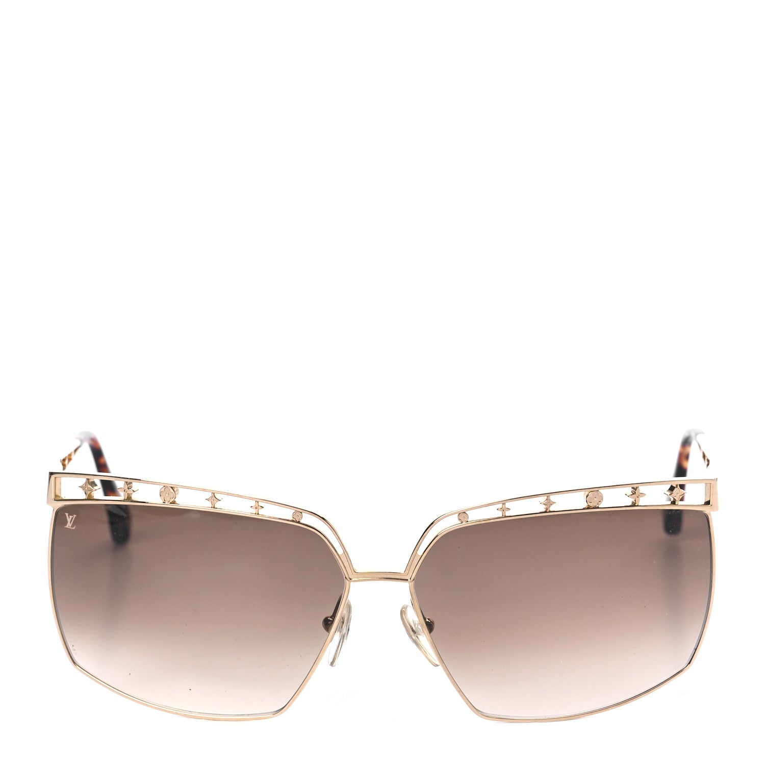 Louis Vuitton Dorothy PM Sunglasses Z0176U Gold 4 of 6
