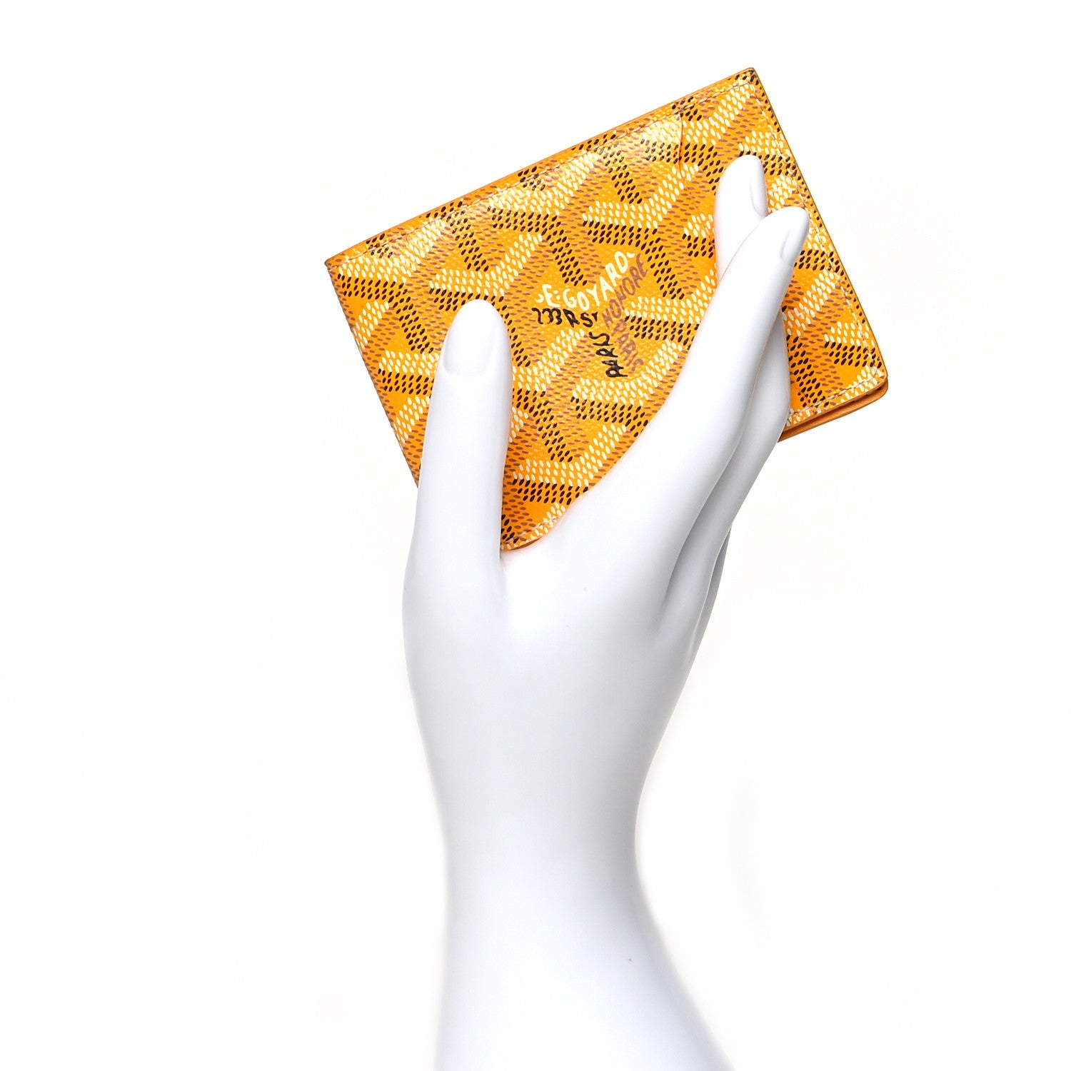Goyard Goyardine Multi Slot Bi-Fold Wallet Yellow 2 of 8